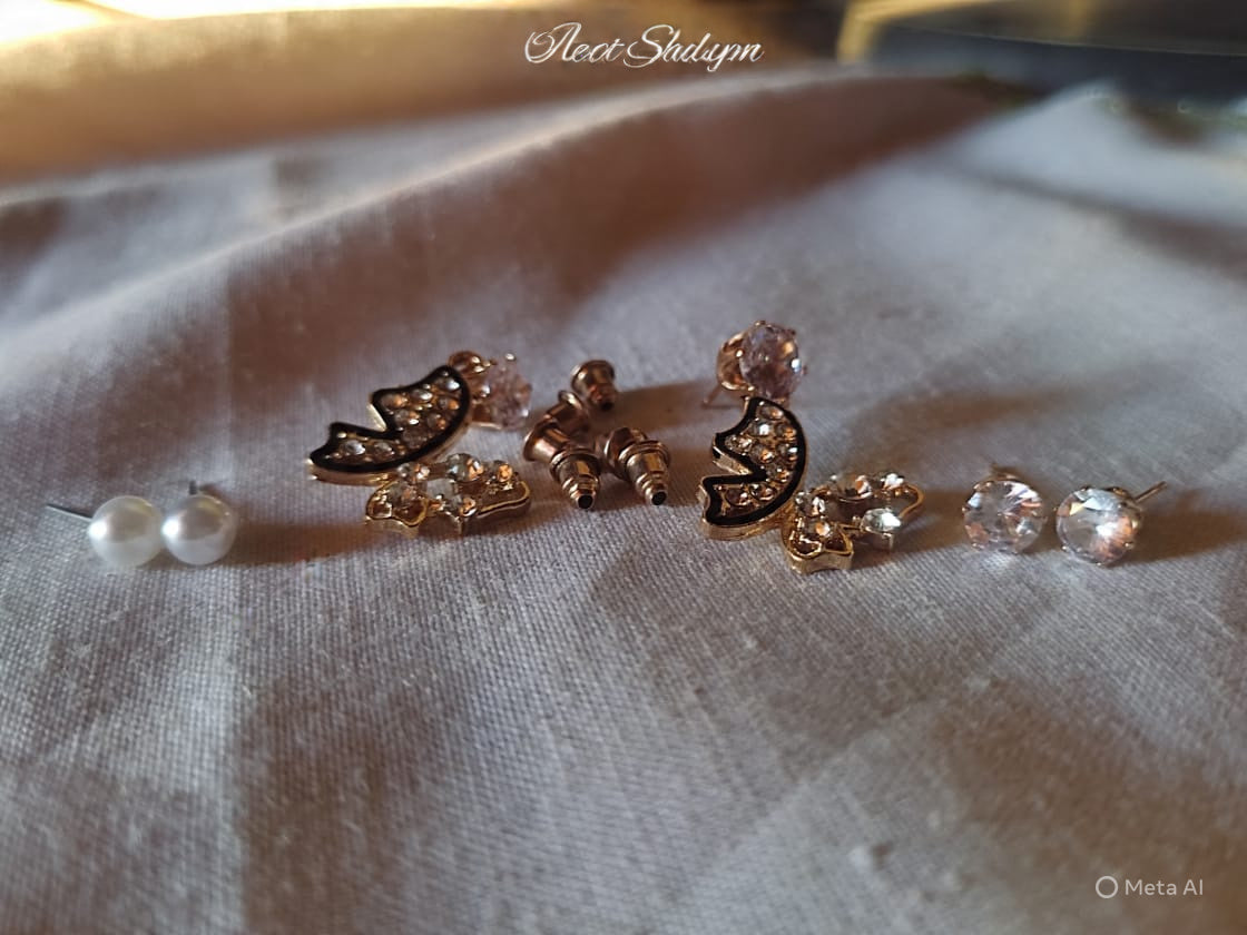 triple Elegant Crystal & Pearl Dual-Style Drop Earrings