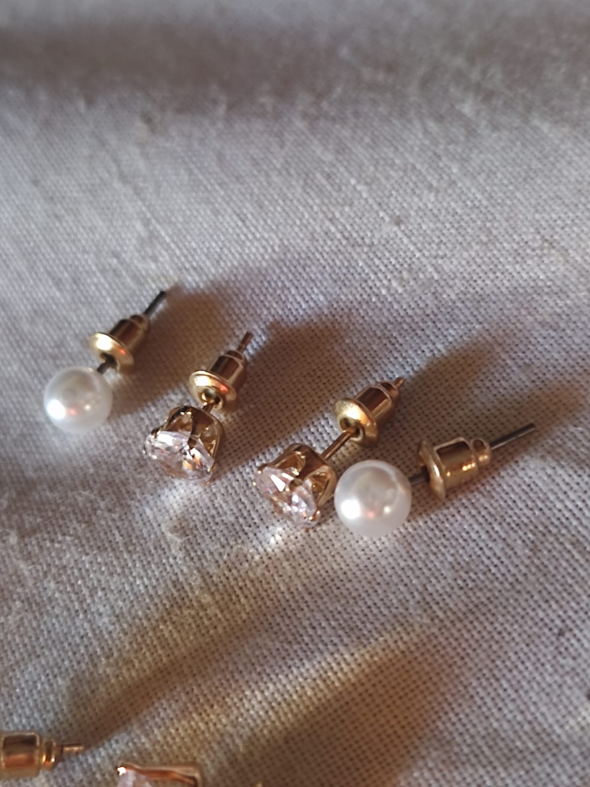 triple Elegant Crystal & Pearl Dual-Style Drop Earrings