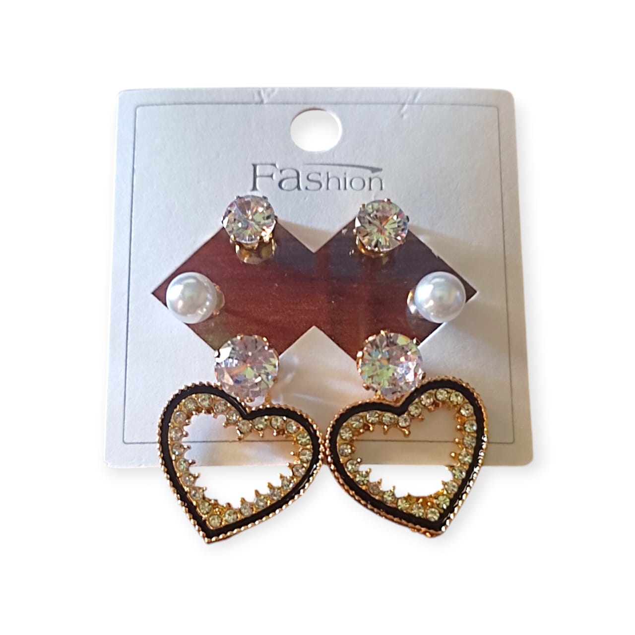 Elegant Crystal & Pearl Drop Earrings